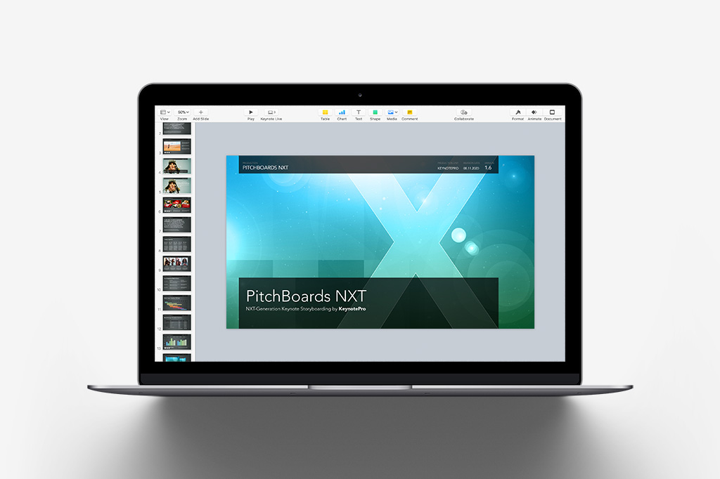 PitchBoards NXT Theme Preview in Keynote