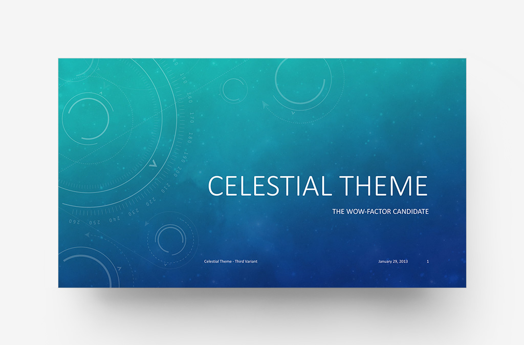 Celestial Theme - The Wow-Factor Candidate