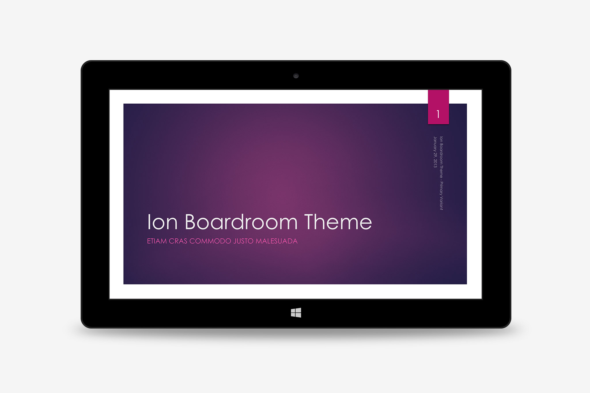 J. Bradley | Microsoft: Office '13 Signature Themes